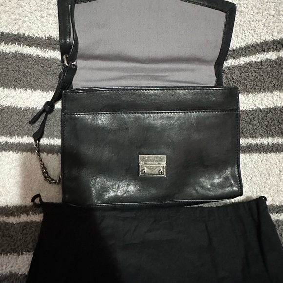 NWT Frye Ella Flap Shoulder Bag “Black” - Picture 8 of 13